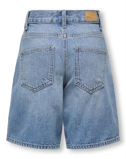 Kids Only - KOGMate Loose Long Denim Shorts - Medium Blue Denim